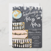 Reizen Thema Winter Bruids Douche Uitnodiging (Voorkant)