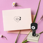 Reizen Trouwen Twee Vliegtuigen Maak Hart Modern Rubberstempel