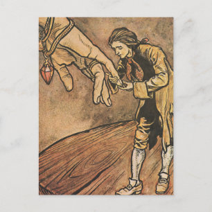 reizen van Gulliver door Arthur Rackham Briefkaart