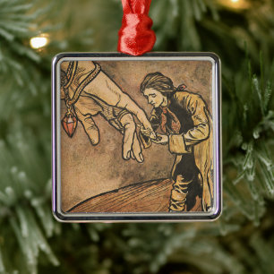 reizen van Gulliver door Arthur Rackham Metalen Ornament