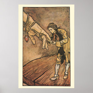 reizen van Gulliver door Arthur Rackham Poster