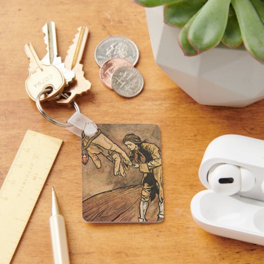  reizen van Gulliver door Arthur Rackham Sleutelhanger (Bureau)