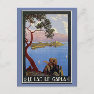 Reizen van het Italiaanse Garda-meer in het (Fran Briefkaart
