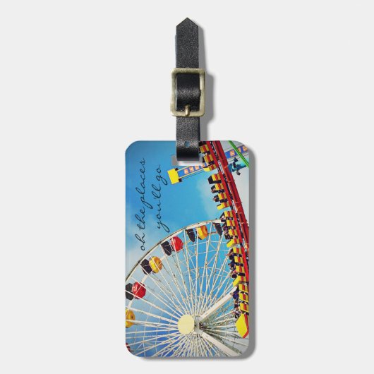 Reizen van het Onderzetter van het Roller van het  Bagagelabel (Voorkant verticaal)