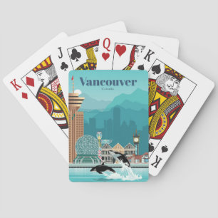 Reizen van kunstreizen naar Vancouver Pokerkaarten