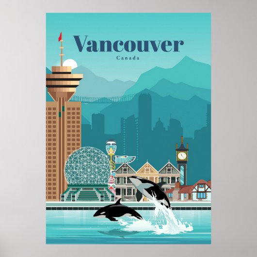 Reizen van kunstreizen naar Vancouver Poster (Voorkant)