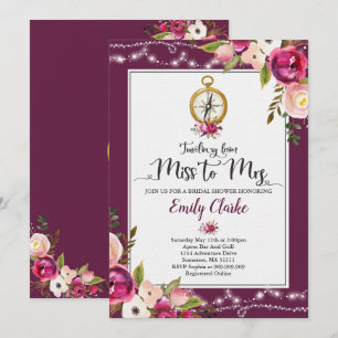 Reizen van mevrouw naar mevrouw Vrijgezellenfeest  Kaart