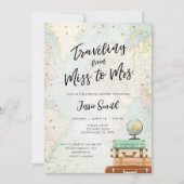 Reizen van Miss naar Mrs Adventure Vrijgezellenfee Kaart (Voorkant)