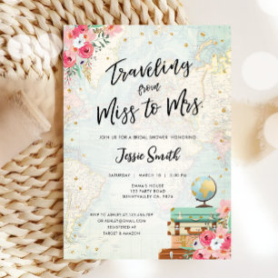 Reizen van Miss naar Mrs Adventure Vrijgezellenfee Kaart