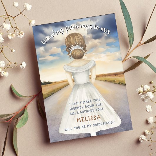 Reizen van Miss naar Mrs Bridesmaid Voorstel