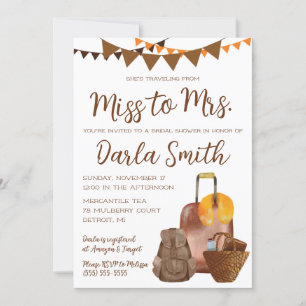 Reizen van Miss naar Mrs Luggage Vrijgezellenfeest Kaart