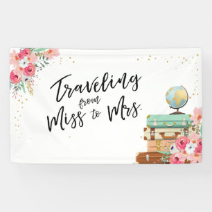 Reizen van Miss naar Mrs Vrijgezellenfeest banner