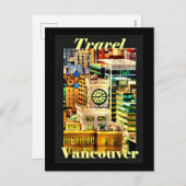 Reizen Vancouver, Brits-Columbia Feestdagenkaart (Voorkant / Achterkant)