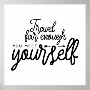 Reizen ver genoeg om je te ontmoeten poster