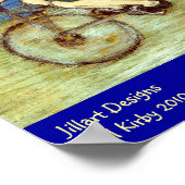 Reizen via Tandem Bicycle Print (Hoek)