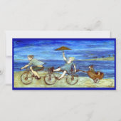 Reizen via Tandem Bicycle Save the Date (Voorkant)