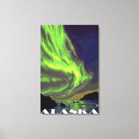 Reizen voor het noordelijk gedeelte van de lampvoe canvas afdruk (Voorkant)