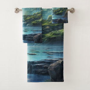 Reizen Waterval Bestemming van Onze Wereld Bad Handdoek