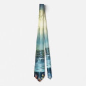 Reizen Waterval Bestemming van Onze Wereld Stropdas (Voorkant)