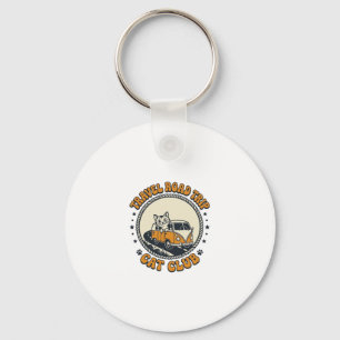 Reizen Wegreis Kat Huisdier Liefhebber Shirt Kunst Sleutelhanger