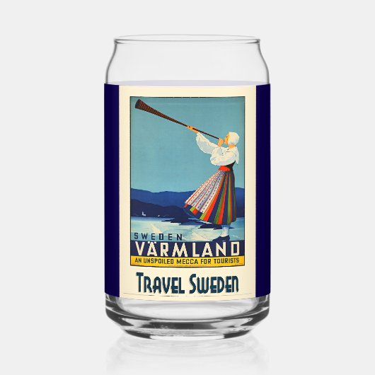 REIZEN ZWEDEN BLIKVORM GLAS (Voorkant)