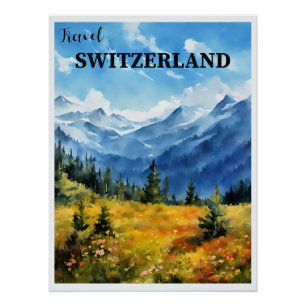 Reizen Zwitserland Perfect Poster