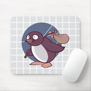 Reizende Pinguïn Grid Muismat