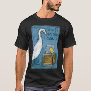Reizende Reiger en Vis T-shirt