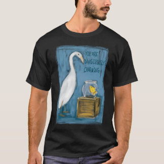Reizende Reiger en Vis T-shirt