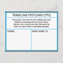 Reizende Sticker Postkaart