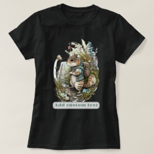 Reiziger Chipmunk wildbloem, Chipmunk Liefhebbers T-shirt