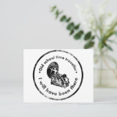 Reiziger Oude Schooltijd Briefkaart (Staand voorkant)