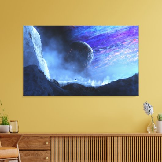 Reiziger (vlak) canvas afdruk (Insitu (Woonkamer))