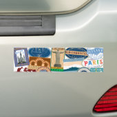 Reizigerreiziger-wereldreiziger Bumpersticker (Op auto)