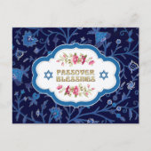 Reizigers. Floral Pattern Briefkaart (Voorkant)