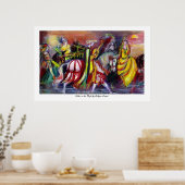 Reizigers in de nacht poster (Keuken)