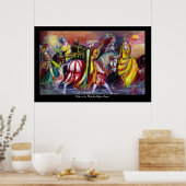 Reizigers in de nacht poster (Keuken)