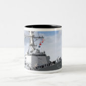 Reizigers mannen tweekleurige koffiemok (Center)