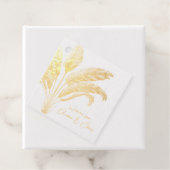 Reizigers Palmboom Tropisch Boho Bedankjes Labels (Met doos)