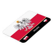 Reizigers van Poolse vlag en Polen/Polen Magneet (Linkerzijde)