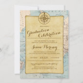 Reizigersplattegrond Afstuderen Uitnodiging (Voorkant)