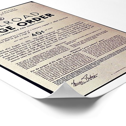 Reizigersregeling Poster (Hoek)