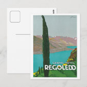 Reizigersreis in het  Meer van Como Italiaan Briefkaart (Voorkant / Achterkant)