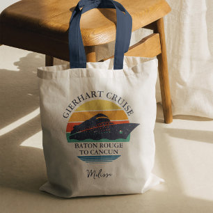 Reizigersreis op maat van familie Retro Tote Bag