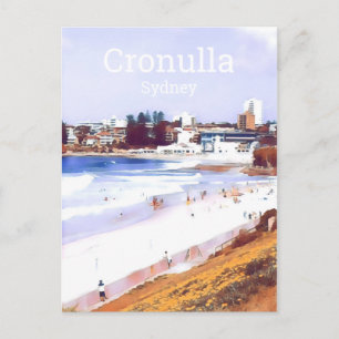 Reizigersreis rond het strand van Sydney Briefkaart