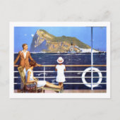 Reizigersreis zee oceaan naar Gibraltar Briefkaart (Voorkant)