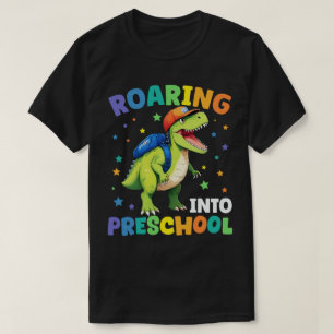 Reizigersschool Dinosaur T Rex terug naar school T-shirt