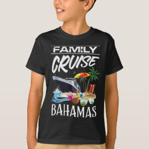 Reizigerstrook van Bahamas Familie T-shirt