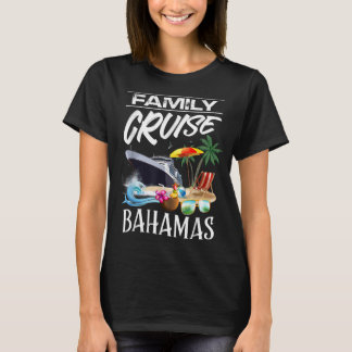 Reizigerstrook van Bahamas Familie T-shirt