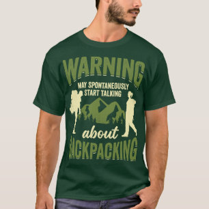 Reizigervanger rugzak voor rugverpakking t-shirt